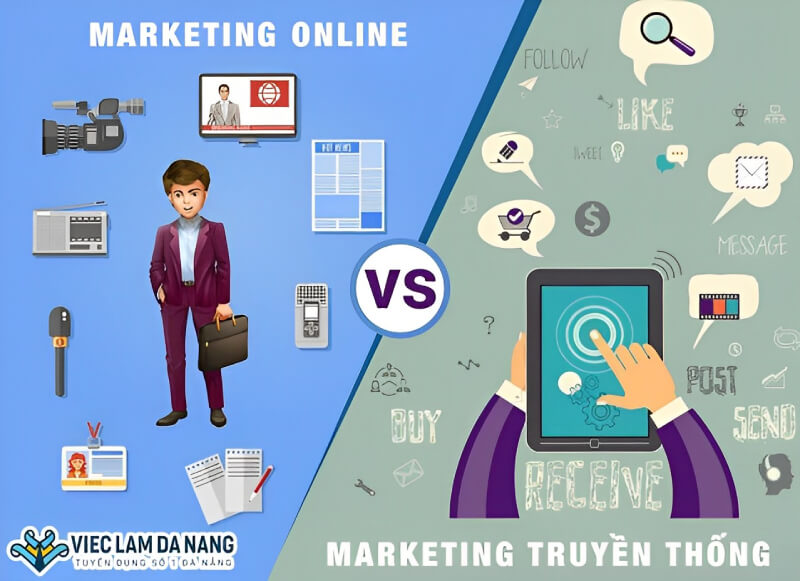 Khác nhau giữa marketing online và marketing truyền thống